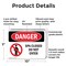 Signmission Spa Closed Do Not Enter Danger Sign, Plastic, 10in W x 7in L, 2PK OS-2PACK-DS-P-710-L-1633 - alternate 7